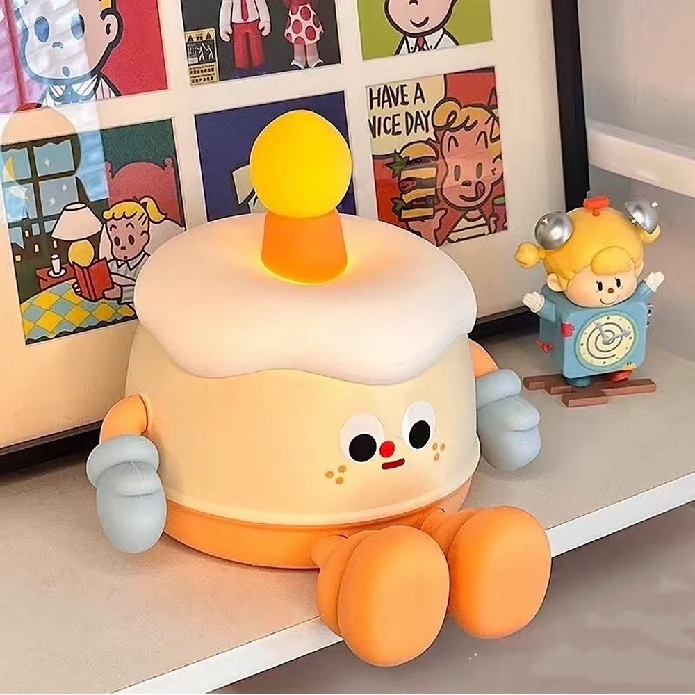 Birthday Cake Silicone Night Light Brand New Phone Holder